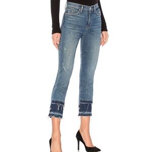 NWT HUDSON high-rise Zoeey jean- straight cropped Size 25
